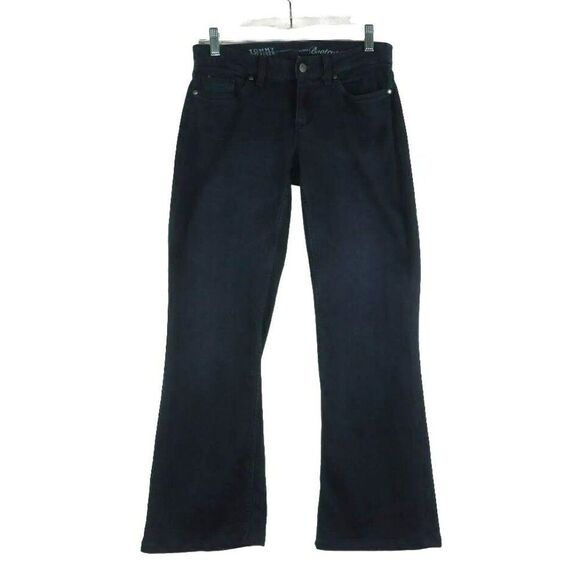 Tommy Hilfiger Curvy Bootcut Jeans Women's Size 0 Dark Wash Blue Denim 28X29 - Picture 1 of 14